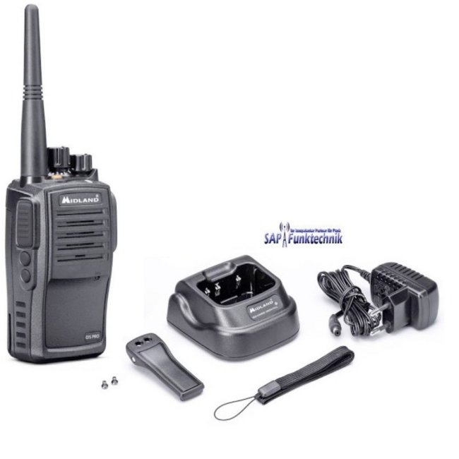Midland G15 Pro PMR 4er Security-Kofferset inkl. MA 31-M Security Headsets