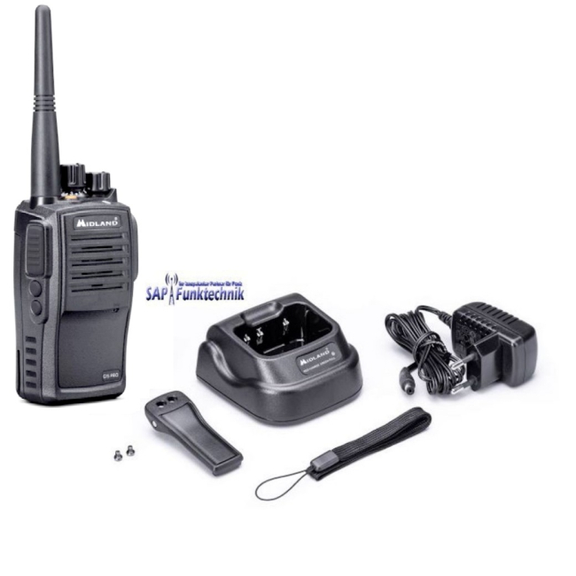 Midland G15 Pro PMR 6er Security-Kofferset inkl. MA 25-M Lautsprechermikrofonen
