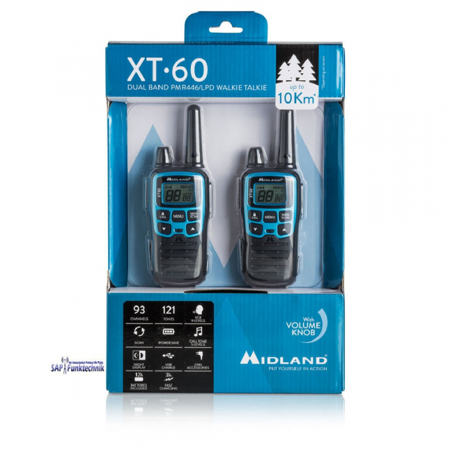 Midland XT60, Paar, PMR+LPD