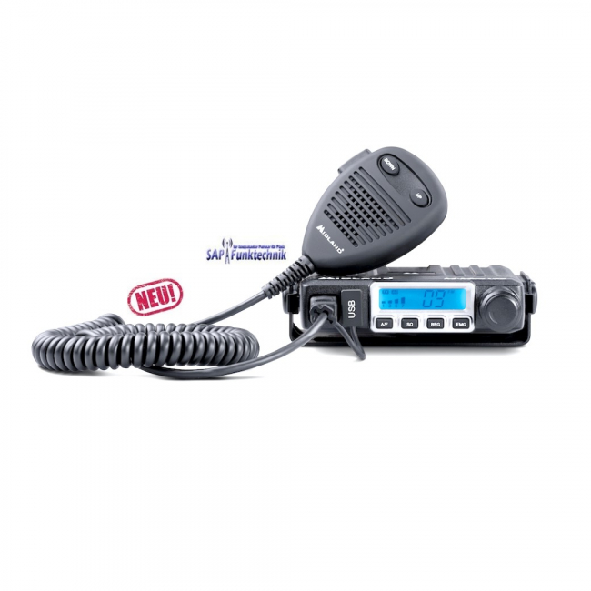 Midland M-Mini USB, CB-Funkgerät Multistandard