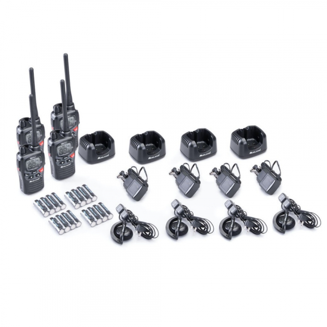 Midland G9 Pro 4er Kofferset PMR446 inkl. MA24-L Headsets