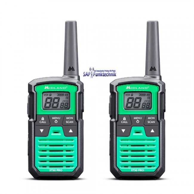 Midland XT30 Pro, Paar, Grün PMR446 Funkgerät