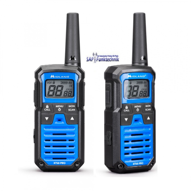 Midland XT50 Pro, Paar, Blau