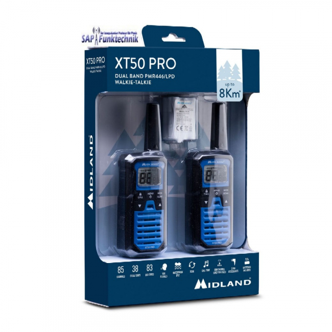 Midland XT50 Pro, Paar, Blau