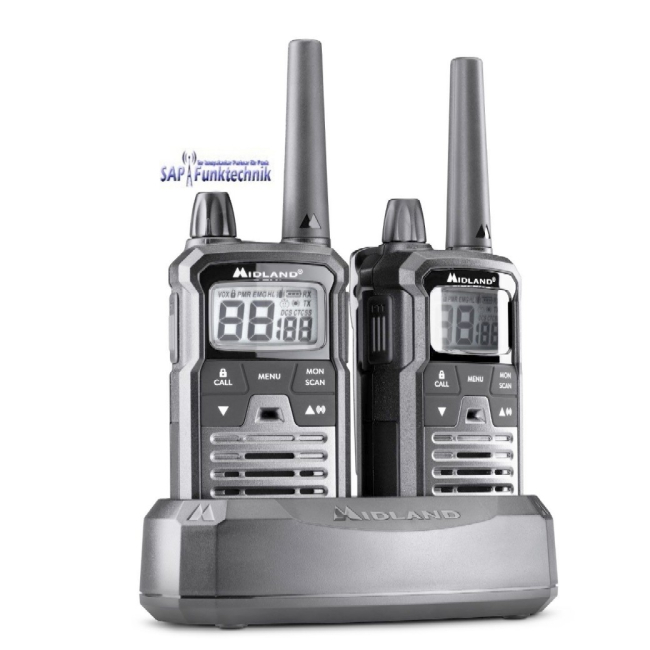 Midland XT70 Pro, PMR+LPD, Blisterpack, Schwarz