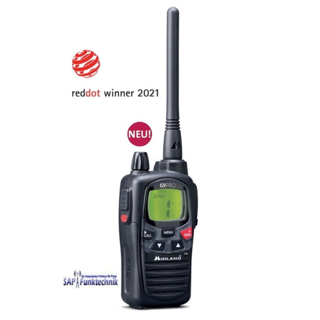 2er-Kofferset MIDLAND G9 Pro PMR+LPD inkl. MA 30-L Pro Headset