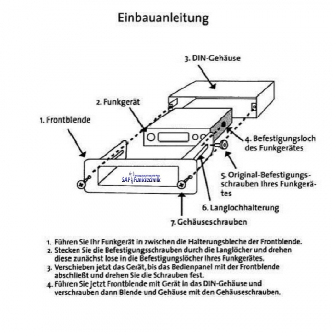 Team DIN-Einbauhalterung für Team MX-10